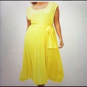 Lane Bryant 14/16 Pleated Midi Dress L22